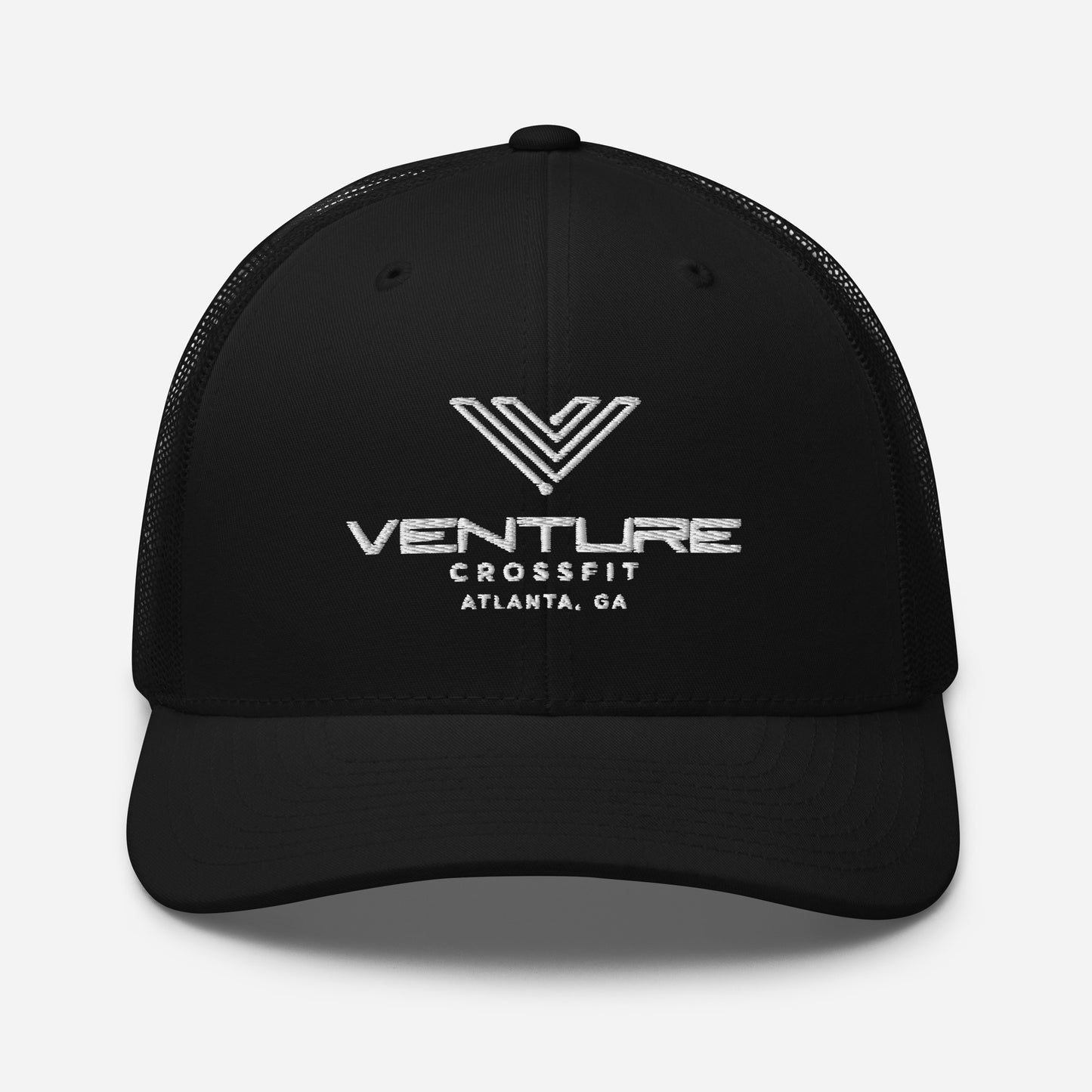 Venture Essentials Trucker Cap (White Print)