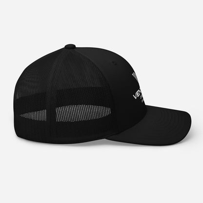 Venture Essentials Trucker Cap (White Print)