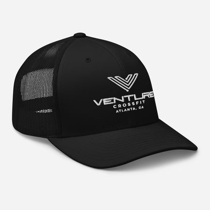 Venture Essentials Trucker Cap (White Print)