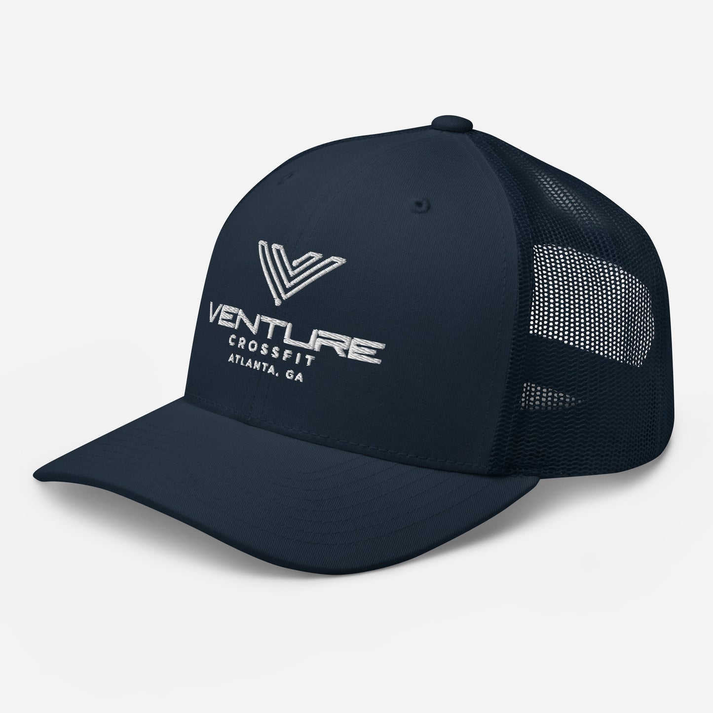 Venture Essentials Trucker Cap (White Print)