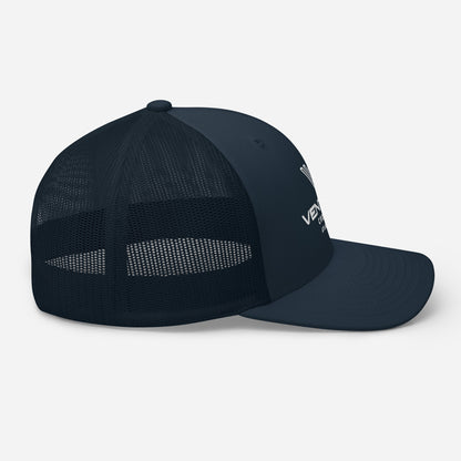 Venture Essentials Trucker Cap (White Print)